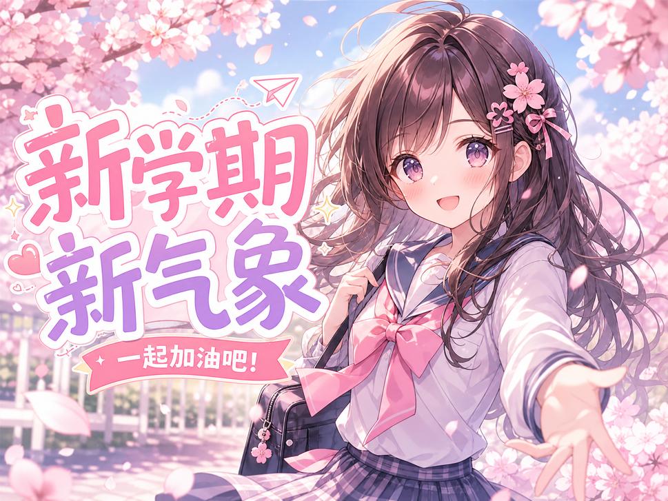 溏心vlog动漫-新学期物语恋爱动漫演示
